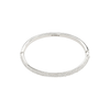 FOCUS Recycled Crystal Bangle Bracelet Silver Plated