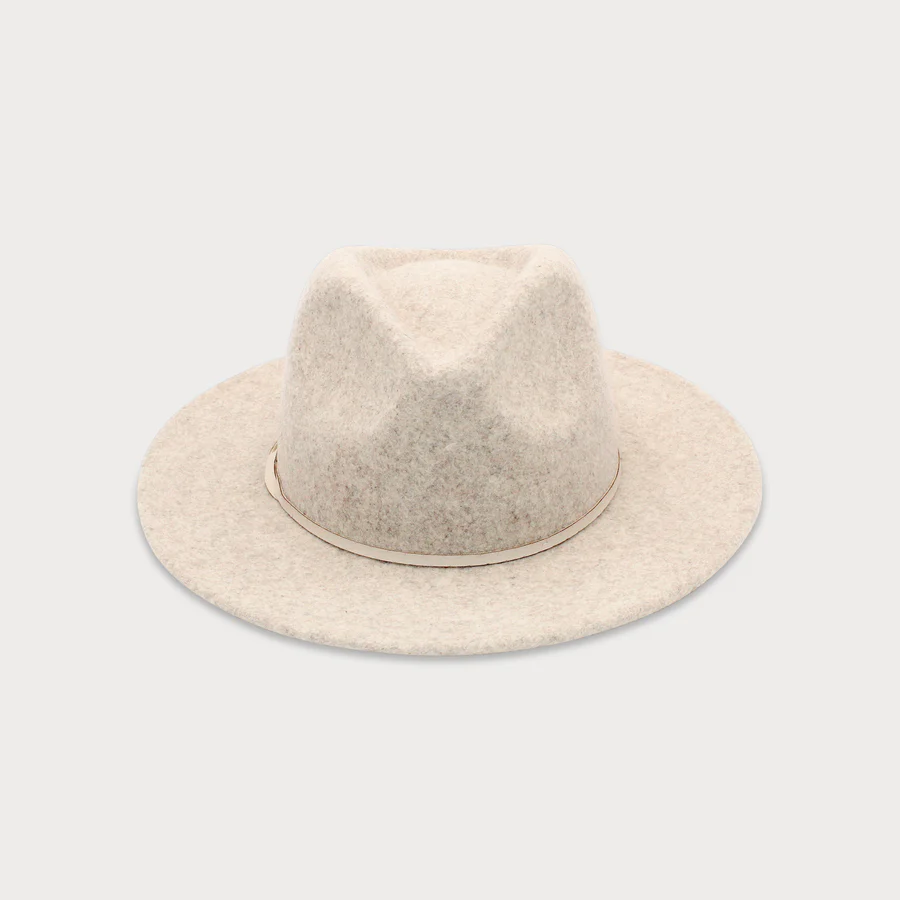 Kleio Wool Fedora in Pebble