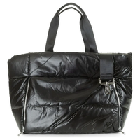 Panorama Puffer Large Tote In Black