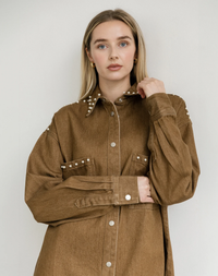 Pearl Shania Jacket | Khaki