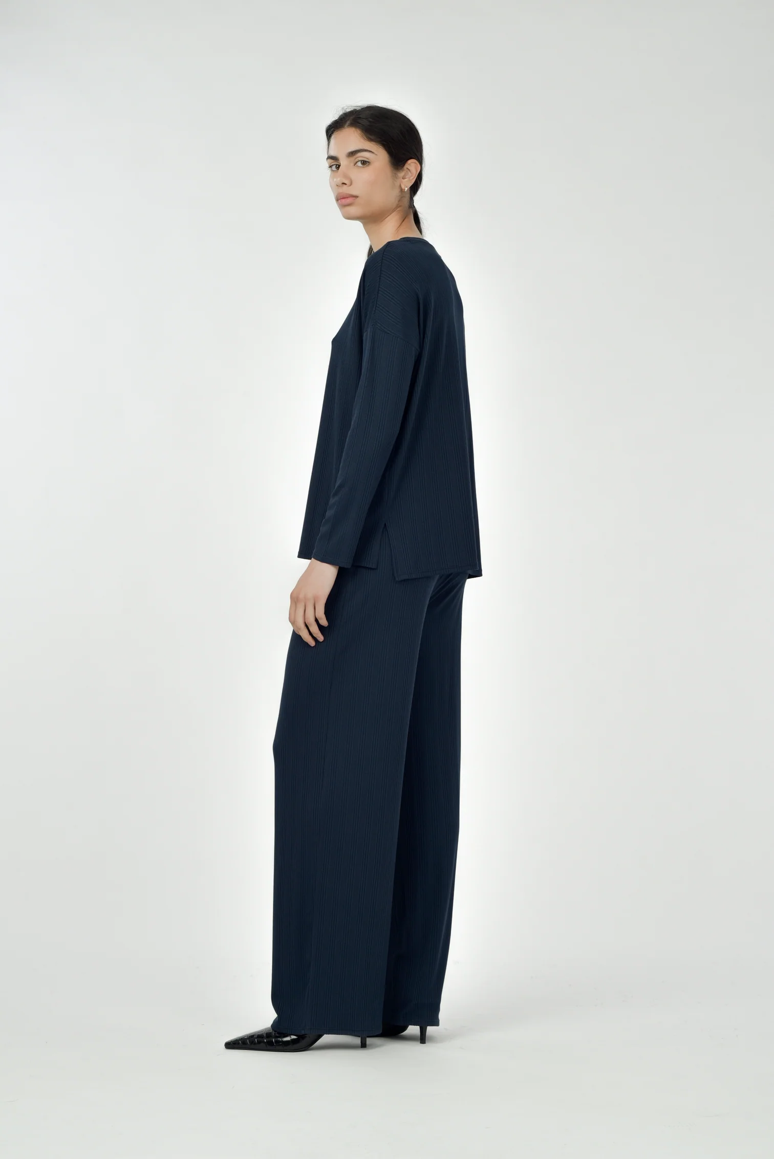 Cozette Wide Leg in Navy