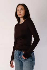 Hira Long Sleeve in Chocolate