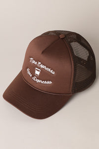 More Espresso Less Depresso Trucker Hat