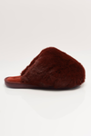 Snowball Slippers in Wine
