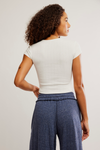 Wait a Minute Baby Tee | Oatmeal