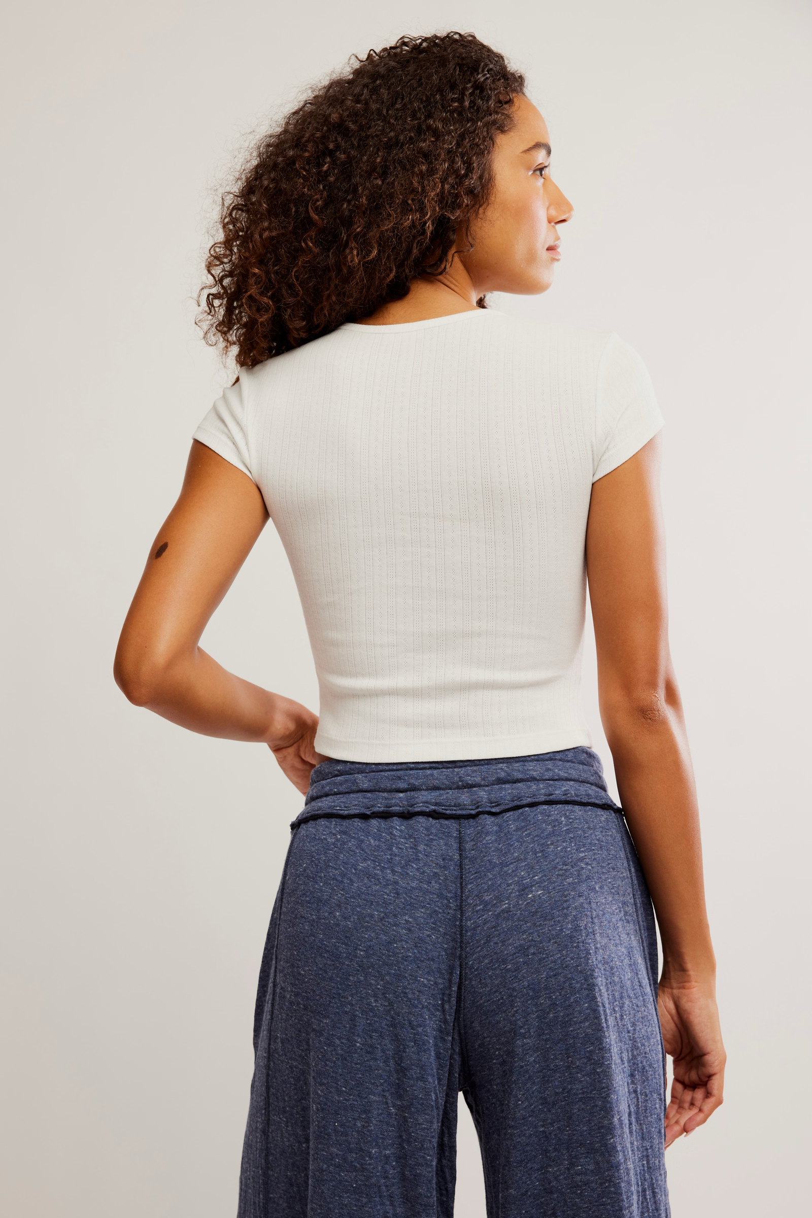 Wait a Minute Baby Tee | Oatmeal