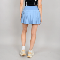 Yura Pleated Skirt in Slate Blue