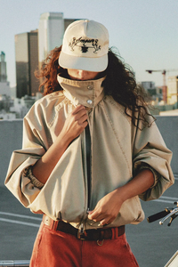 Chelsea Funnel Neck Jacket in Oatmeal
