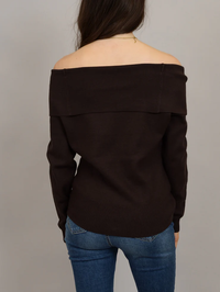 Angelique Raglan Sweater in Chocolate