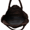 London Large Woven Bag In Espresso| Bronze