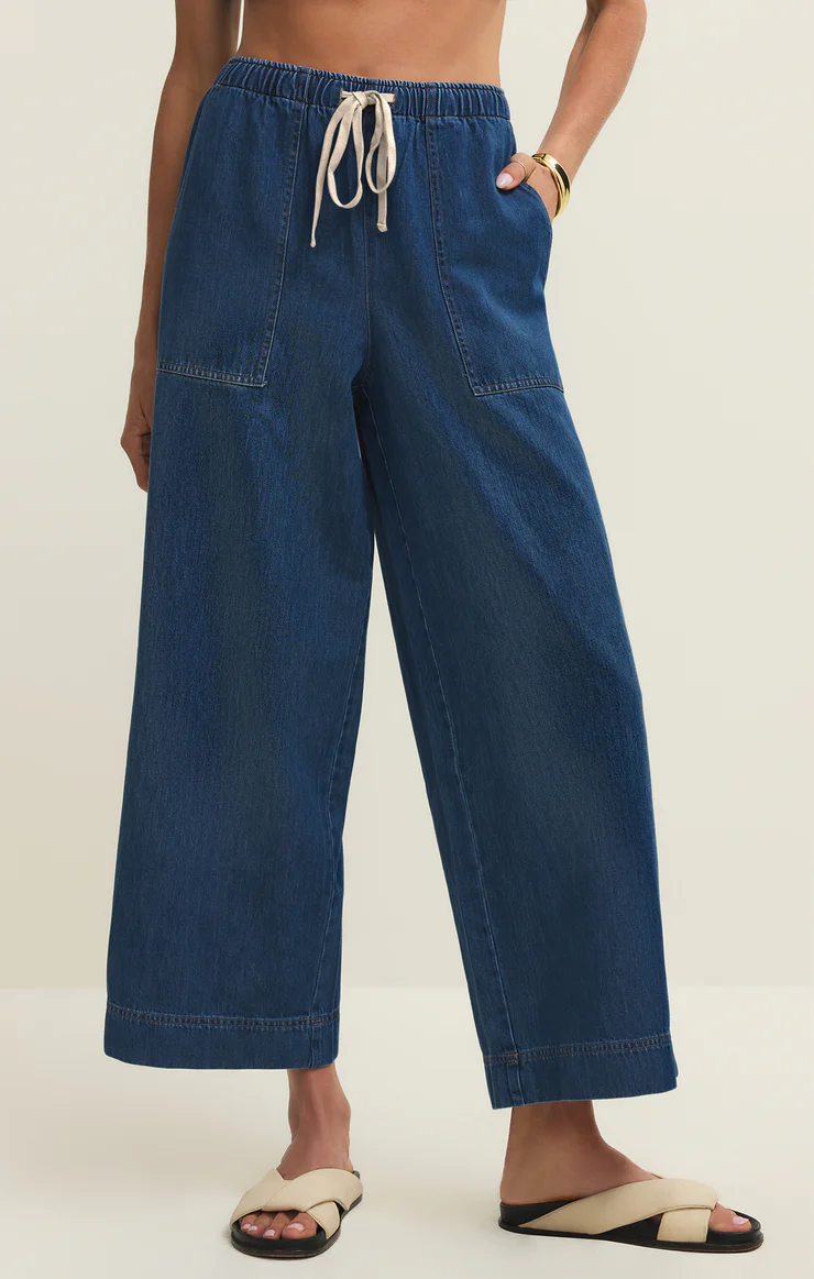 Daycation Denim Utility Pant | Deep Water
