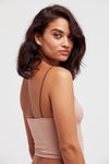 Skinny Strap Seamless Brami in Nude