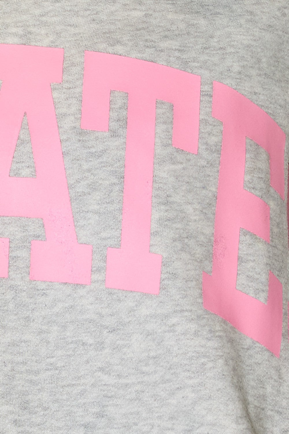 Pilates + Yoga Reversible Graphic Sweater | Heather Grey/Pink
