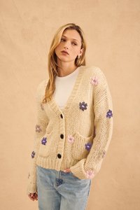 Franco Cardigan in Sugar Plum