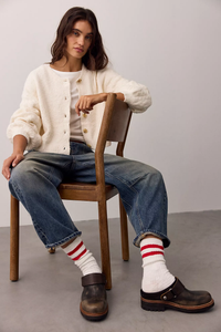 Thistle Cardi in Ivory