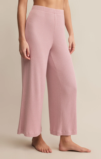 Coastline Rib Pant | Pink Pearl