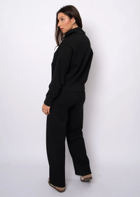 Mailyn Soft Trim Sweater with Satin Trim