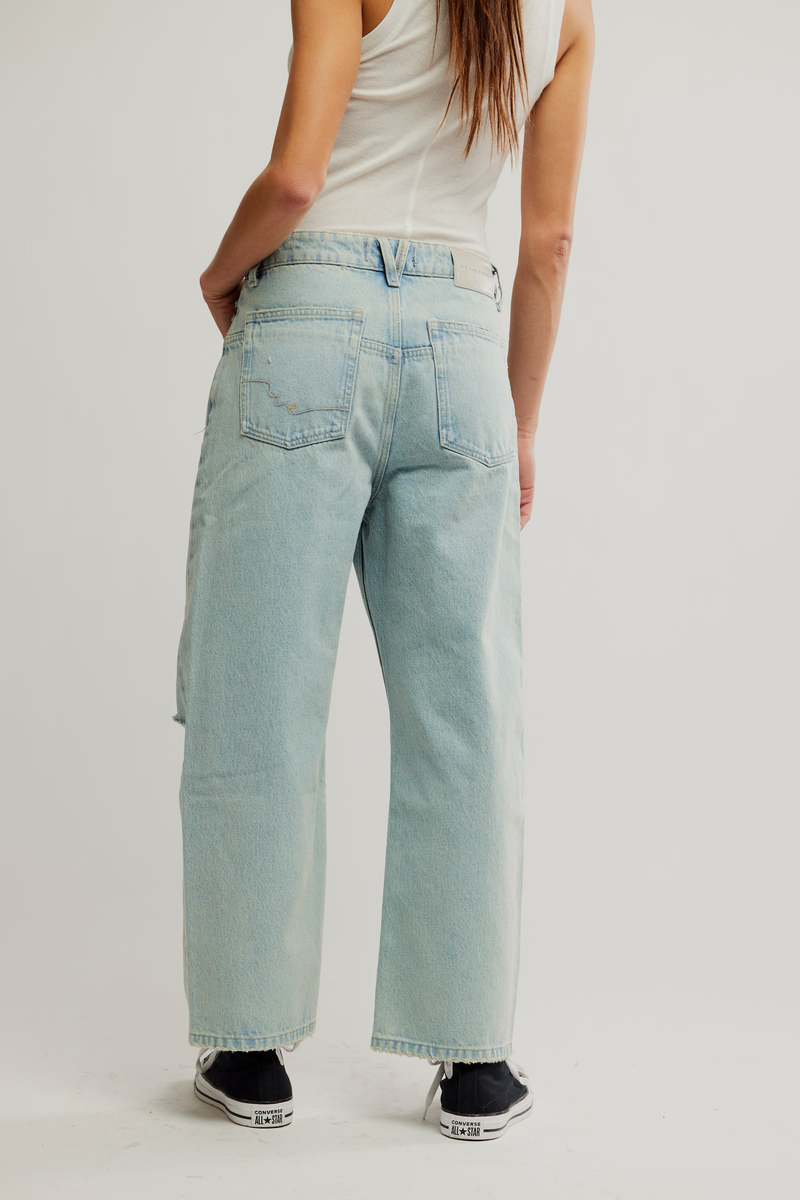 We The Free Deep Trance Dropped Boyfriend Jeans | Bleached Out