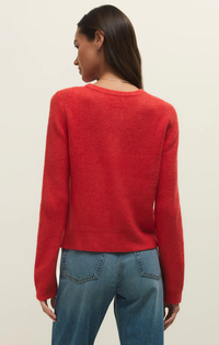 Medina Cozy Rib Cardigan | Red Lotus