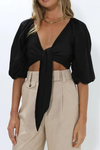 Miray Crop in Black