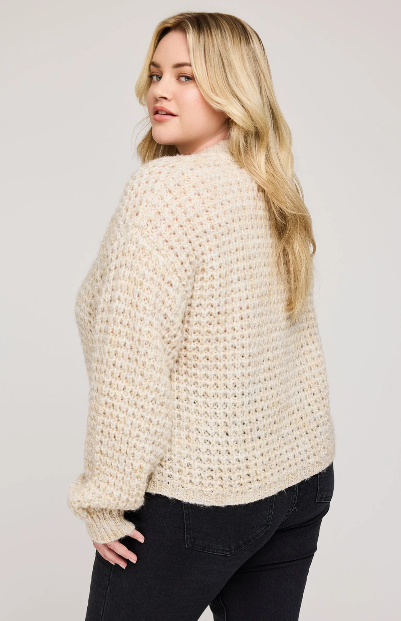 Willow V-Neck Sweater | Heather Oat