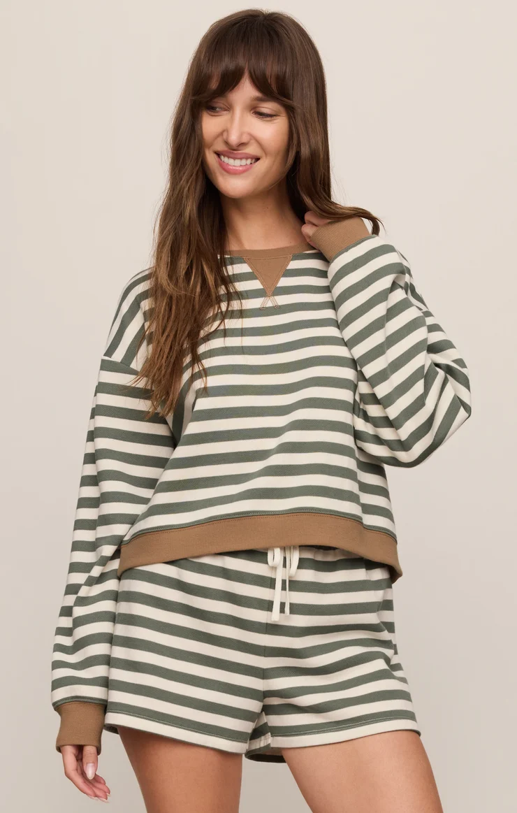 Low Key Stripe Sweatshirt | Monstera