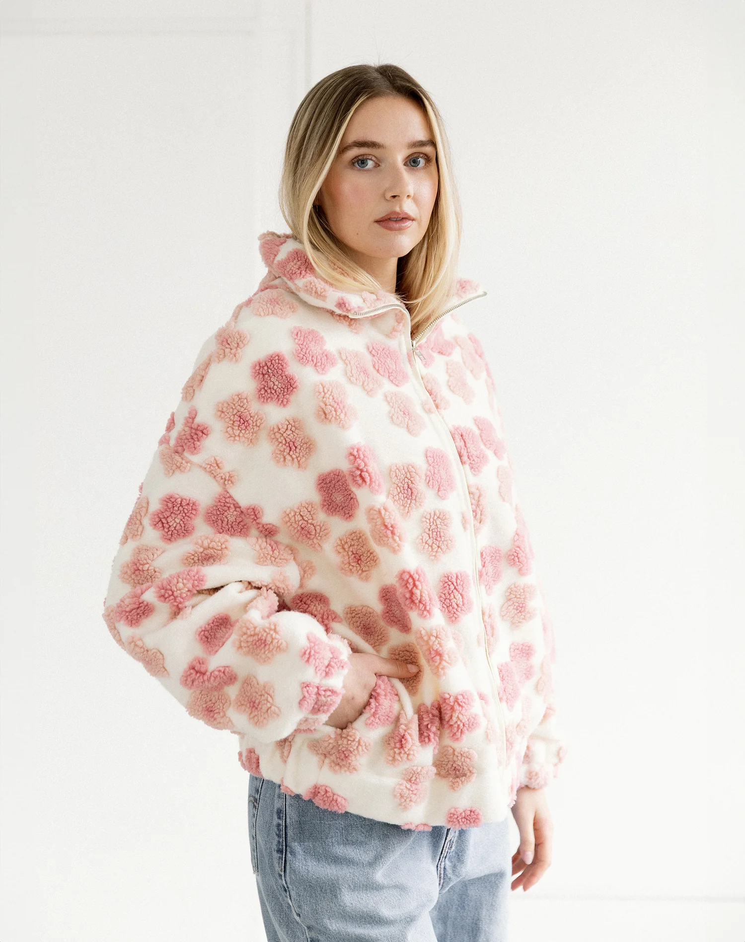 Floral Sherpa Jacket