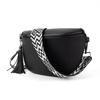 Kimberley Vegan Leather Sling Crossbody in Black