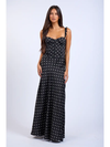 Polka Dot Corset Fit and Flare Maxi