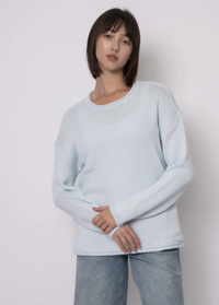 Kiri Long Sleeve Crew Neck Pull-Over | Ice Water