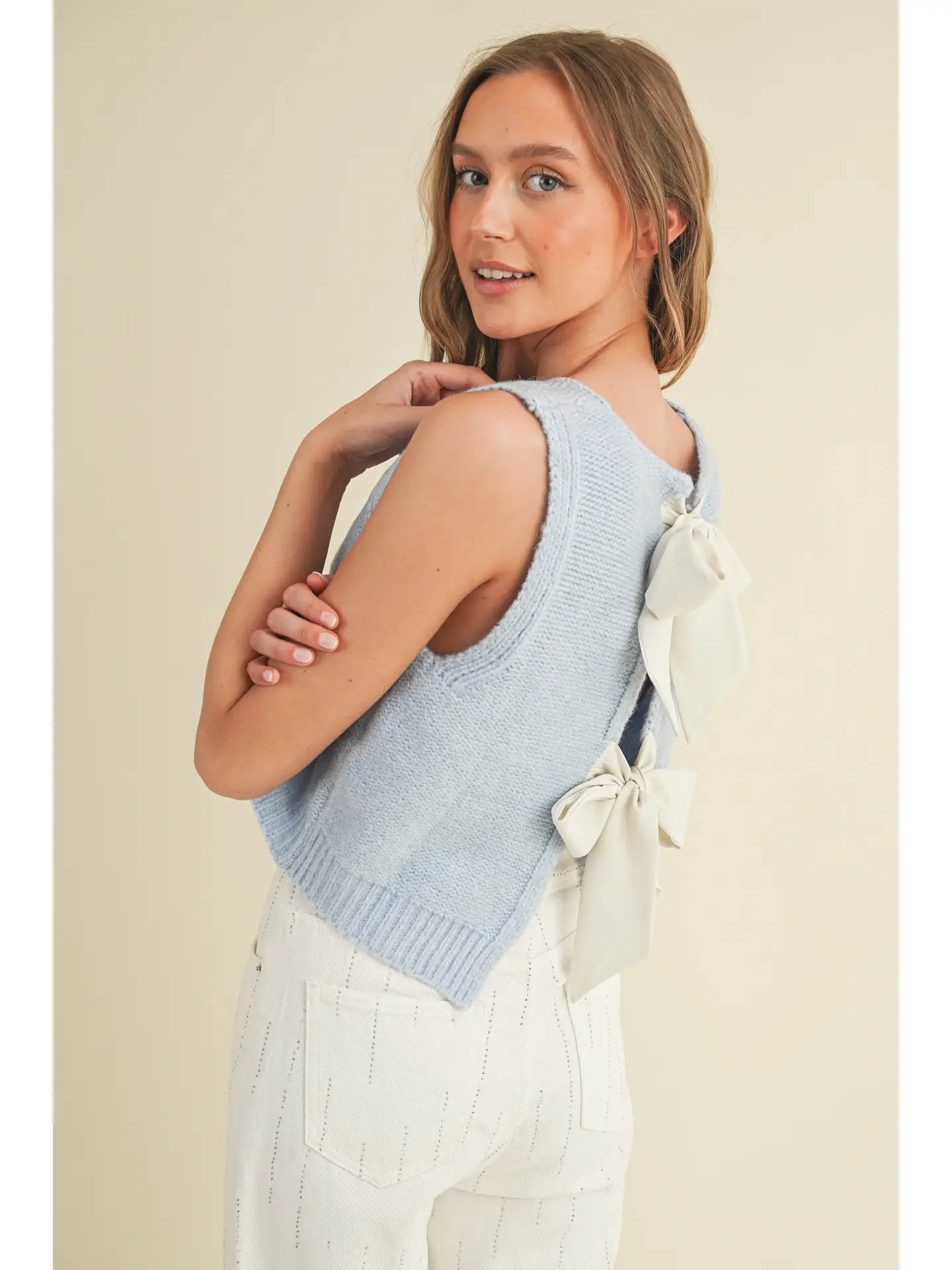 Remi Back Bow Tie Knit