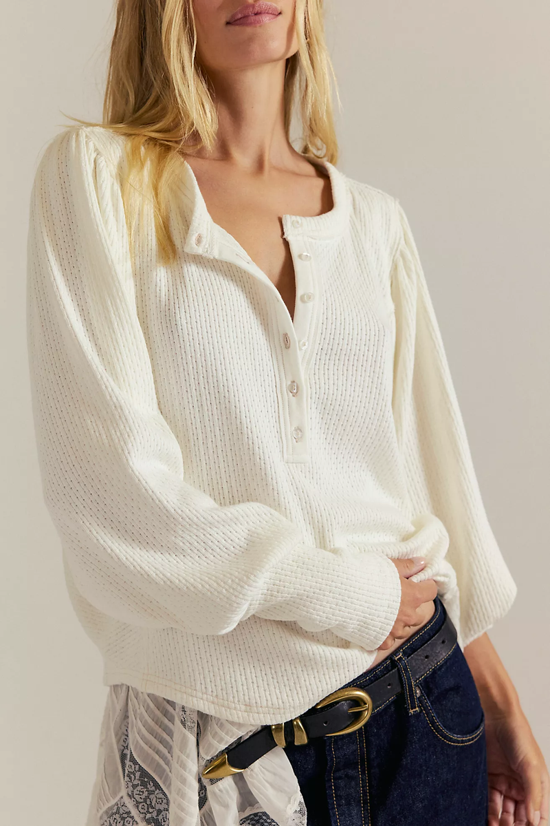 Quinn Knit Thermal in Ivory