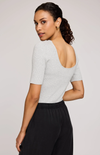 Rooney Knit Top in Heather Grey