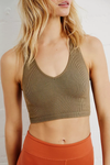 Free Throw Crop Tank In Army