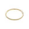 FOCUS Recycled Crystal Bangle Bracelet Gold Plated