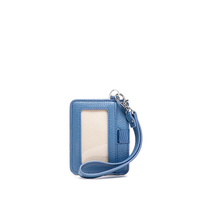 Kit Card Wristlet in Muted Blue Pebble