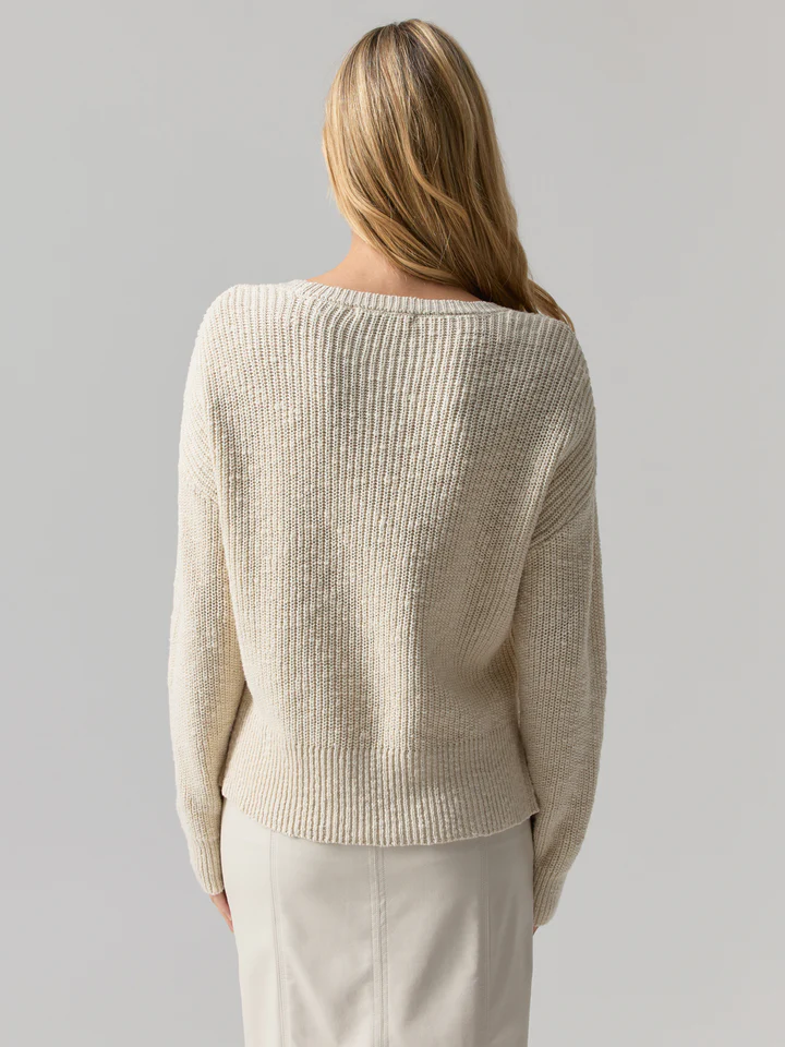 Scoop Neck Sweater Eco Natural