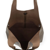 Kipling Vegan Leather Tote in Chocolate