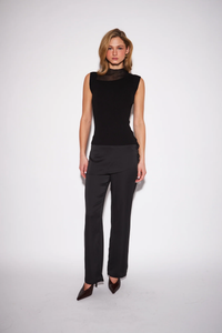 Gigi Knit Tank | Caviar