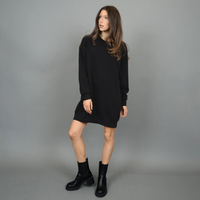 Lucis Knit Long Dress in Black | Scuba Collection