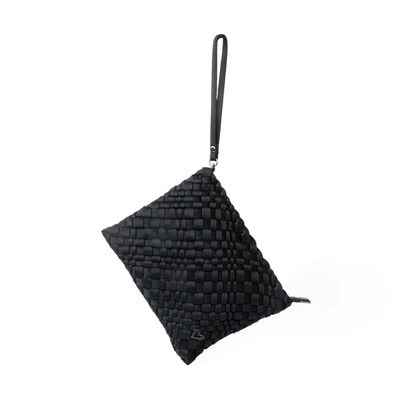 London Large Woven Bag In Black Onyx