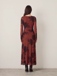 Imani Mesh Midi Dress