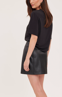 Chrissy Vegan Leather Mini Skirt
