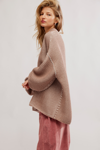 Maisie Sweater In Stucco Combo