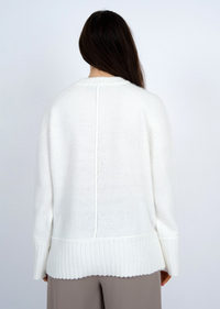 Aridane Knit Sweater in Winter White