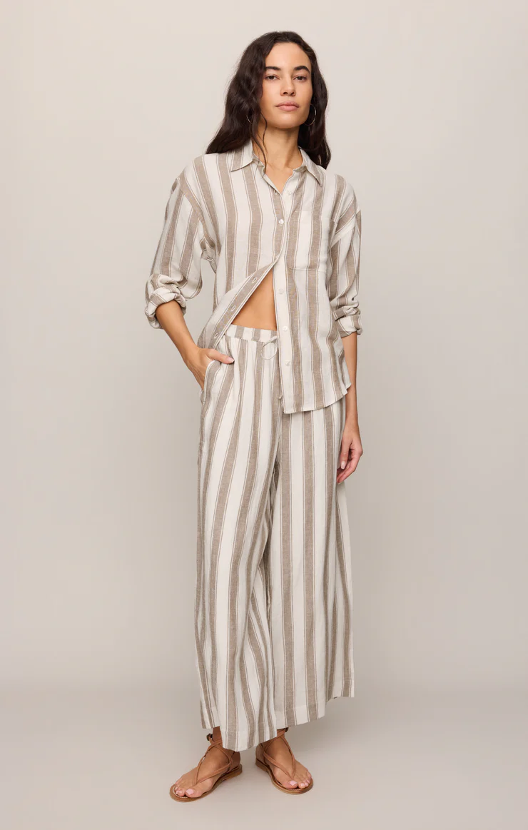 The Perfect Linen Striped Pant