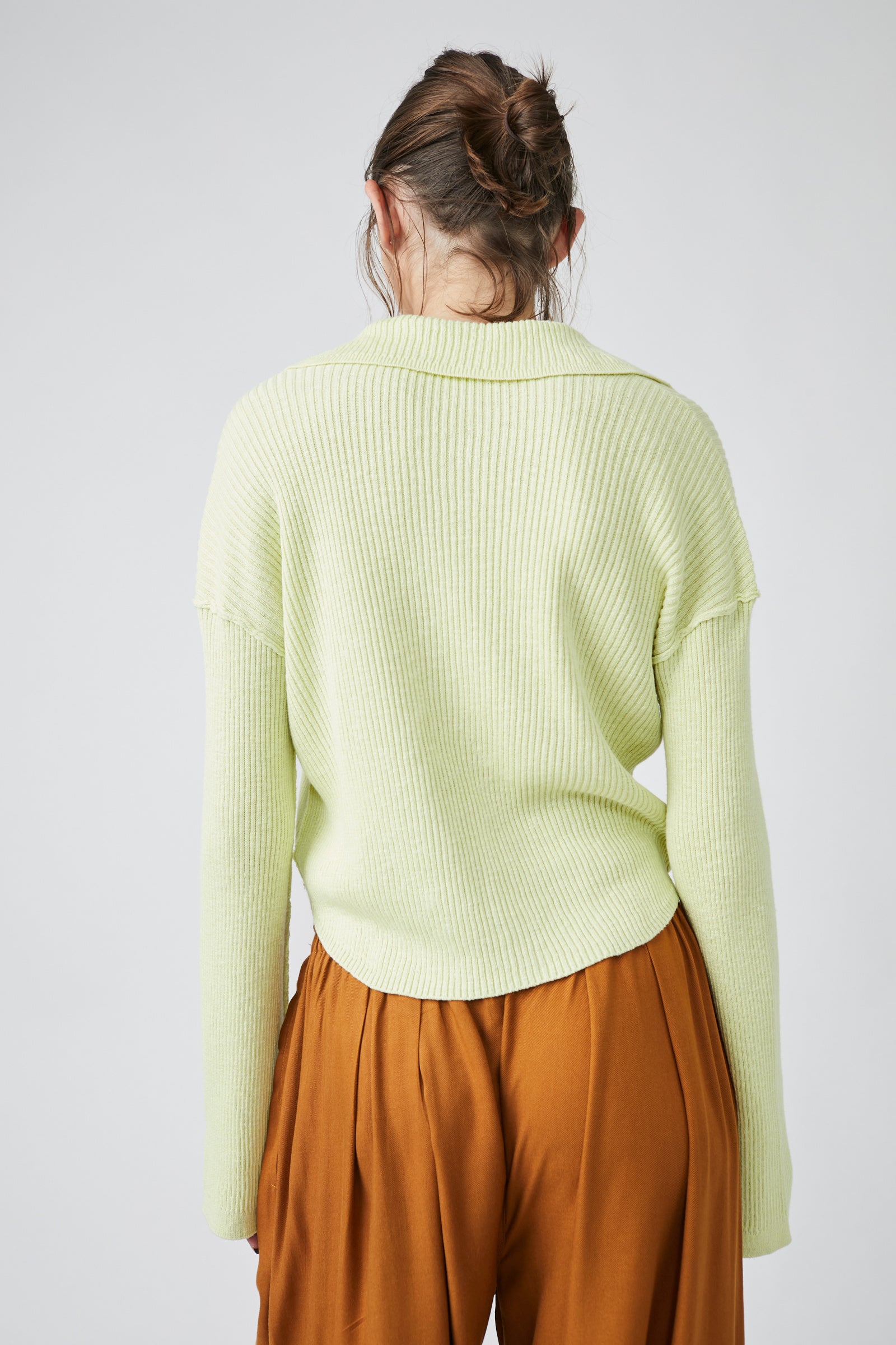 Ella Sweater Shirt In Key Lime Pie