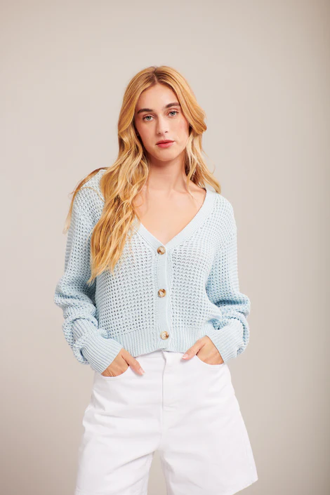 Ollie Cardigan In Clear Water
