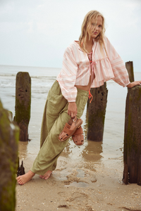 Brunch Babe Blouse in Pink + Yellow Combo