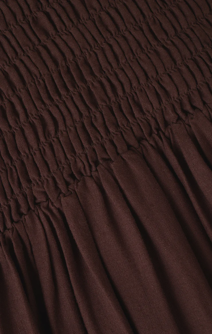 Juniper Linen Maxi Dress | Chocolate Cherry